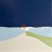Peinture Just one par Hirson Sandrine  | Tableau Abstrait Paysages Nature Minimaliste Huile