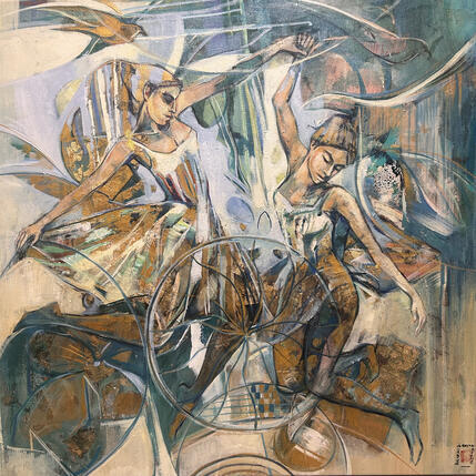 Painting Liberté by Machi | Painting