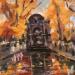Painting La fontaine Medici en automne  by Dontu Grigore | Painting Figurative Urban Oil