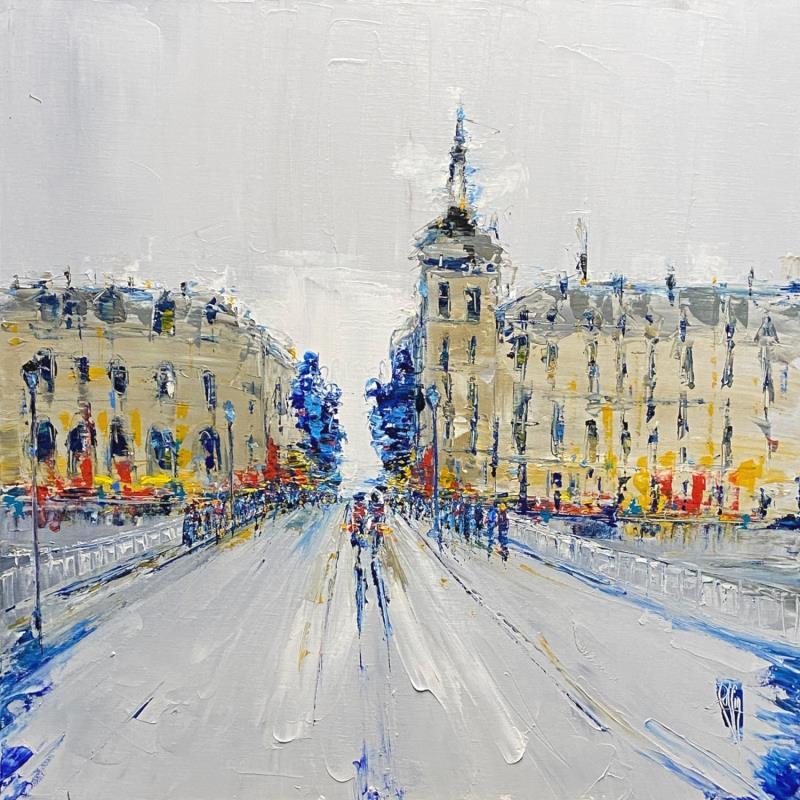 Peinture La conciergerie par Raffin Christian | Tableau Figuratif Urbain Huile