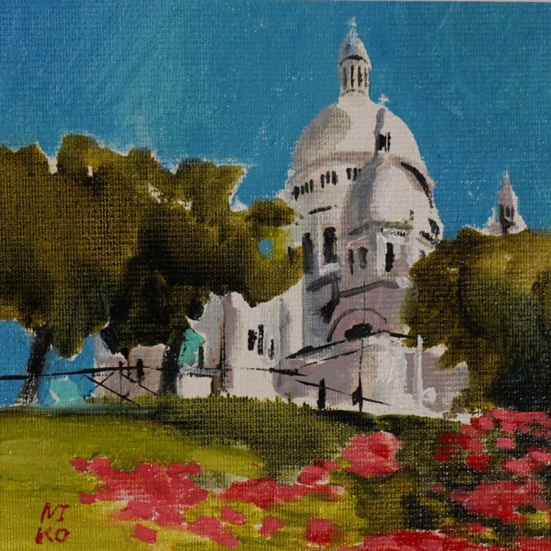 Pintura Sacré-Coeur por Niko Marina  | Pintura Figurativo Urbano Aceite