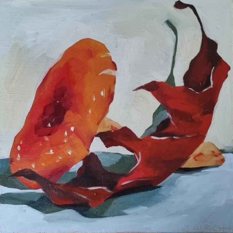 Painting Deadly beauty by Ulrich Julia | Painting Figurative Wood Oil