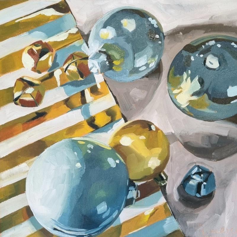 Painting Gold and silver by Ulrich Julia | Painting Figurative Wood Oil