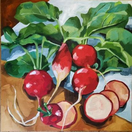 Peinture Radish harvest par Ulrich Julia | Tableau Figuratif Bois, Huile