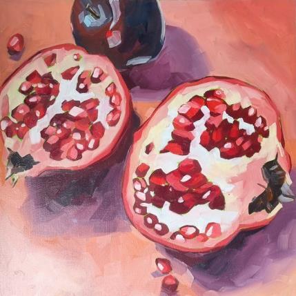 Peinture Half granate par Ulrich Julia | Tableau Figuratif Bois, Huile