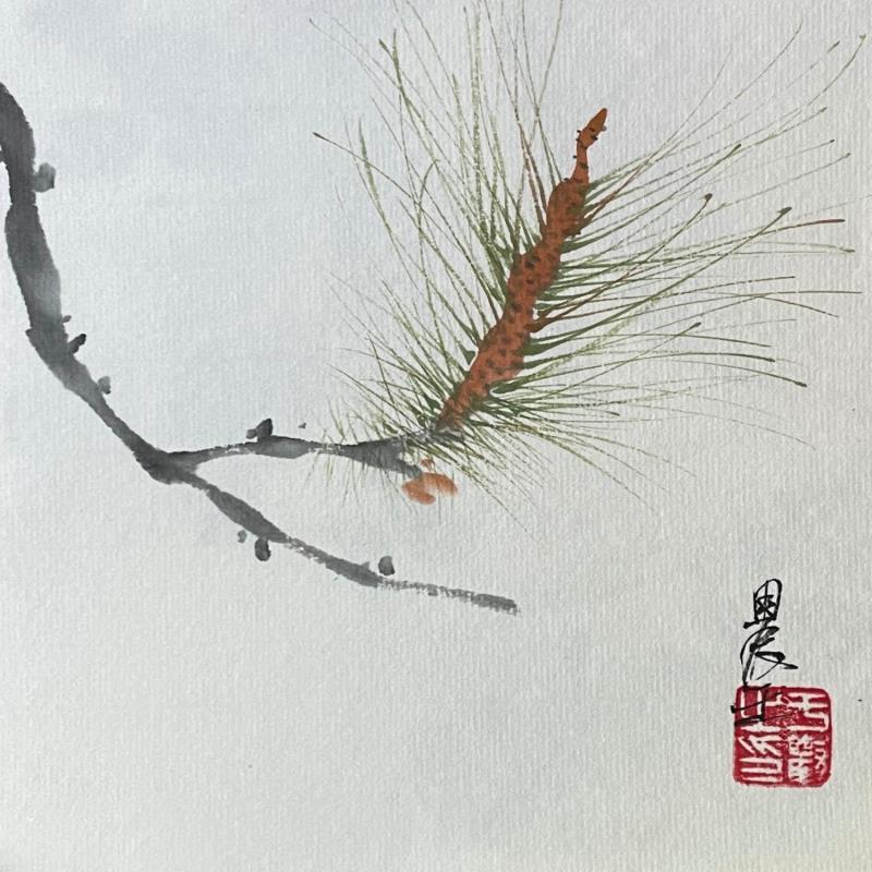 Painting Branch by Yu Huan Huan | Painting Figurative Nature Ink