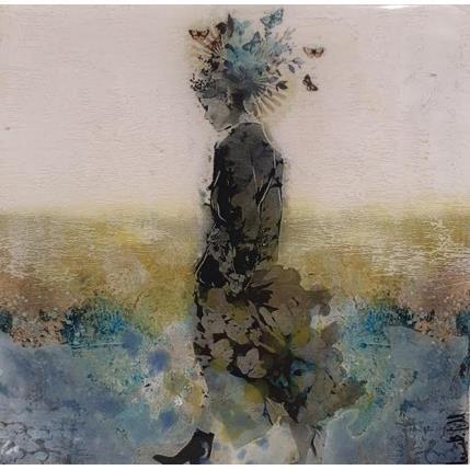 Painting Marta de Paseo by Bofill Laura | Painting Figurative Acrylic, Resin Portrait