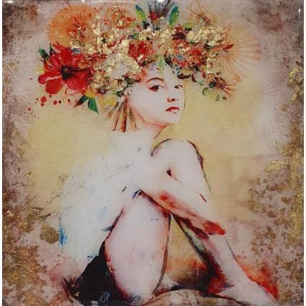 Painting Eva sentada by Bofill Laura | Painting Figurative Acrylic, Resin Pop icons, Portrait