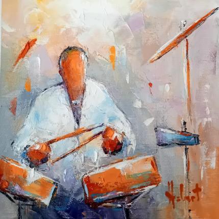 Gemälde En rythme  von Hébert Franck | Gemälde Figurativ Öl Landschaften, Marine, Pop-Ikonen