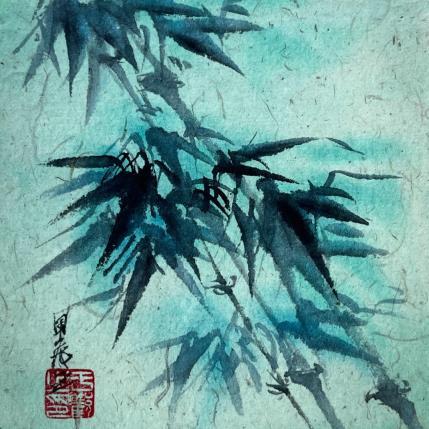 Painting Bamboo by Yu Huan Huan | Painting Figurative Ink Nature
