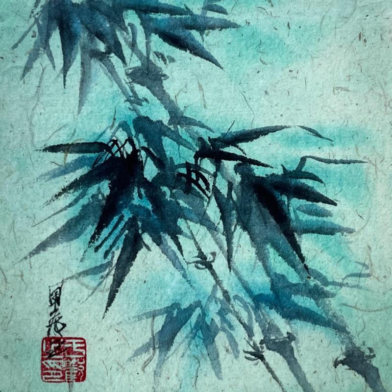 Painting Bamboo by Yu Huan Huan | Painting Figurative Nature Ink