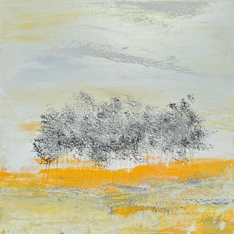 Peinture Habiter le monde par Escolier Odile | Tableau Figuratif Nature Acrylique