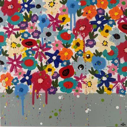 Peinture FÊTE DES FLEURS  par Mam | Tableau Pop-art Acrylique Nature, Natures mortes, Société