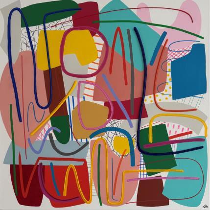 Peinture FUSION par Mam | Tableau Pop-art Acrylique Minimaliste