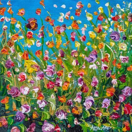 Peinture Mille flleurs par Amblard Florence | Tableau Impressionnisme Acrylique, Huile Nature