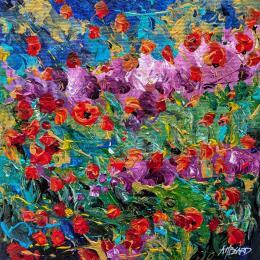 Painting Mélodie florale by Amblard Florence | Painting Impressionism Acrylic, Oil Nature