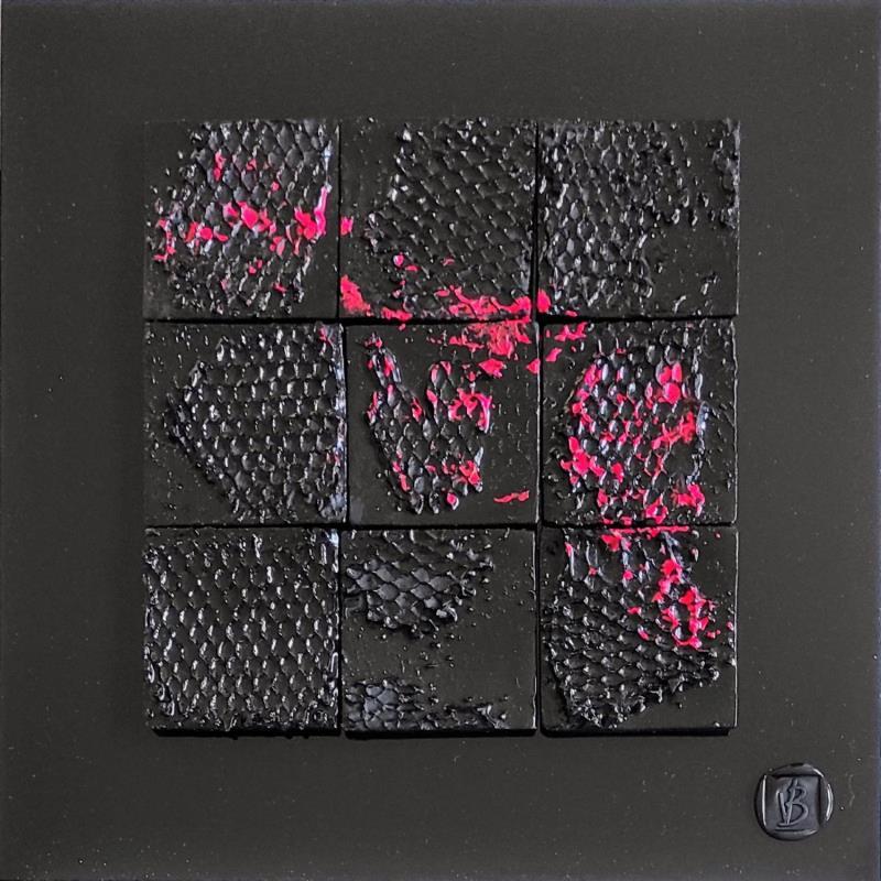 Painting Sacramento by Bauquel Véronique | Painting Abstract Minimalist Wood Acrylic Gluing Resin Lacquer