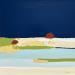 Painting SYMPHONIE DE MINUIT 2 by Hirson Sandrine  | Painting Abstract Landscapes Nature Minimalist Oil