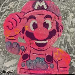 Peinture Mario par Lemoine Mael | Tableau Pop-art Acrylique, Graffiti Icones Pop