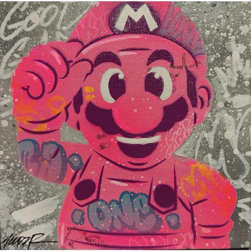 Gemälde Mario von Lemoine Mael | Gemälde Pop-Art Pop-Ikonen Graffiti Acryl