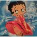Painting Betty Boop by Lemoine Mael | Painting Pop-art Pop icons Graffiti Acrylic