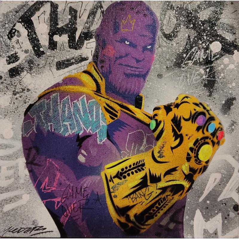 Painting Thanos by Lemoine Mael | Painting Pop-art Pop icons Graffiti Acrylic