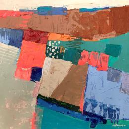 Peinture Quelque part ici  par Ottenjann Andrea | Tableau Abstrait Acrylique Paysages