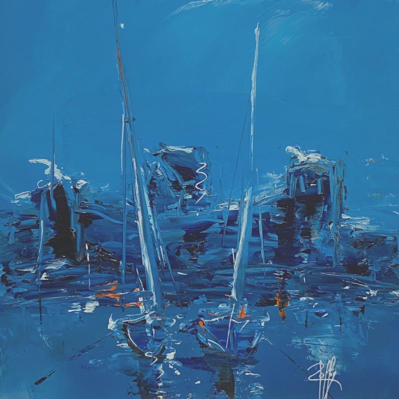 Painting Au mouillage by Raffin Christian | Painting Figurative Marine Oil