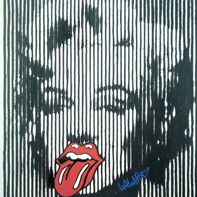 Peinture Marilyn Stones  par Wawapod | Tableau Pop-art Icones Pop Acrylique Posca