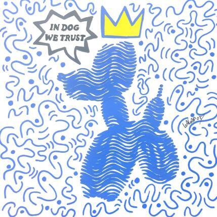 Peinture Koons king par Wawapod | Tableau Pop-art Acrylique, Posca Icones Pop