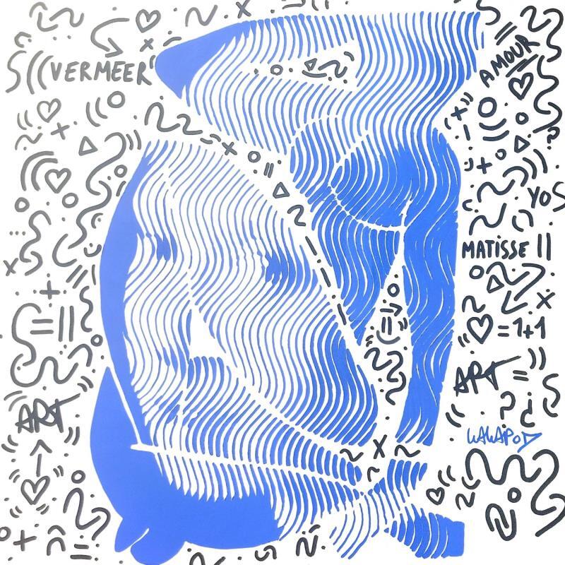 Gemälde Matisse Vermeer doodle  von Wawapod | Gemälde Pop-Art Pop-Ikonen Acryl Posca