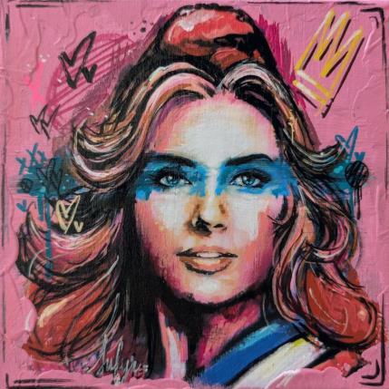 Painting Marianne marchons marchons by Sufyr | Painting Street art Graffiti, Posca Portrait