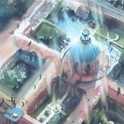 Gemälde Lumière révélatrice von Abbatucci Violaine | Gemälde Figurativ Aquarell Pop-Ikonen