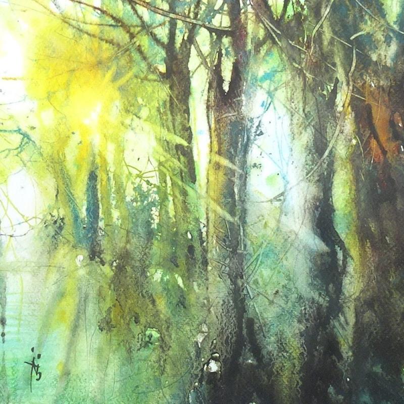 Painting Nature brute by Abbatucci Violaine | Painting Figurative Watercolor