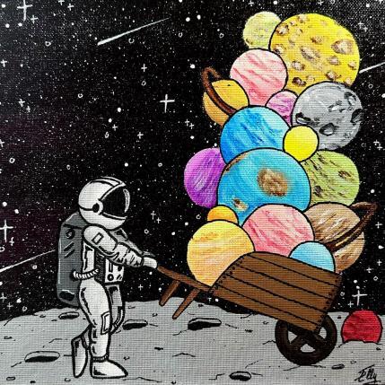 Painting Distribution de planètes by Elly | Painting Pop-art Acrylic, Posca Life style, Pop icons