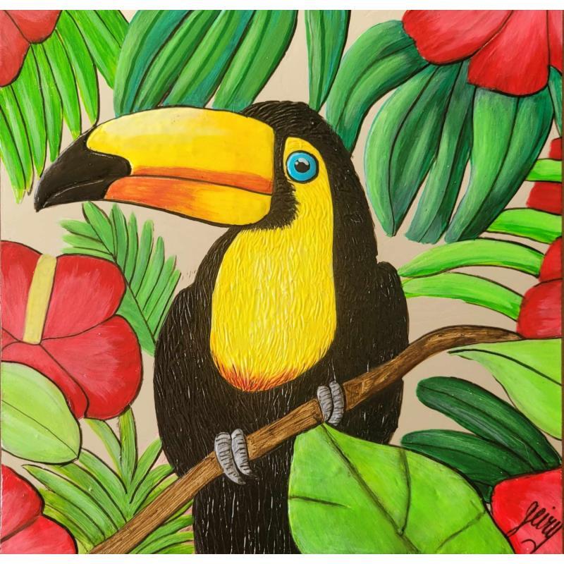 Painting Bébé Toucan by Geiry | Painting Subject matter