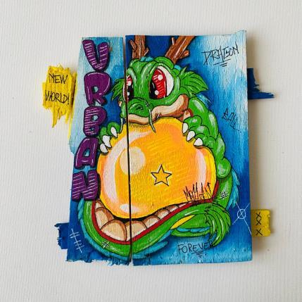 Painting MAGIQUE  by Molla Nathalie  | Painting Pop-art Acrylic, Posca, Wood Pop icons