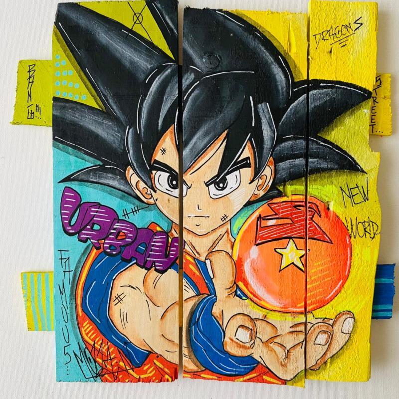 Painting Z by Molla Nathalie  | Painting Pop-art Pop icons Wood Acrylic Posca