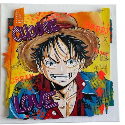 Painting  CHOOSE  by Molla Nathalie  | Painting Pop-art Acrylic, Posca, Wood Pop icons