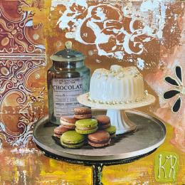 Peinture Must have  par Romanelli Karine | Tableau Figuratif Acrylique, Collage, Pastel, Posca Natures mortes