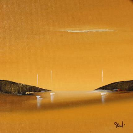 Peinture Evasion marine 67 par Roussel Marie-Ange et Fanny | Tableau Figuratif Huile Marine, Minimaliste