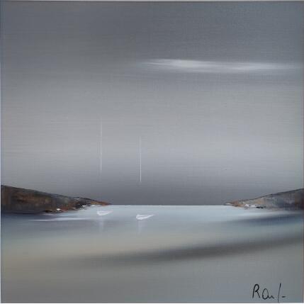 Painting Emotions marines 67 by Roussel Marie-Ange et Fanny | Painting Figurative Oil Marine, Minimalist