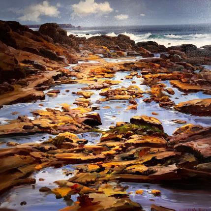 Pintura Marea baja (Cantabrico) por Cabello Ruiz Jose | Pintura Figurativo Aceite