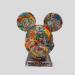 Escultura MICKEY PARADE n°184-04.1995 por Atelier RingArt | Escultura Pop art Cine Sociedad Niño Collage Resina Papel Supraciclaje