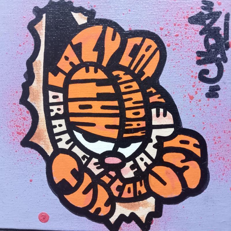 Peinture Garfield Canva  par Cmon | Tableau Pop-art Icones Pop Posca