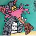 Peinture Tom & Jerry Ice Cream Trap  par Cmon | Tableau Pop-art Icones Pop