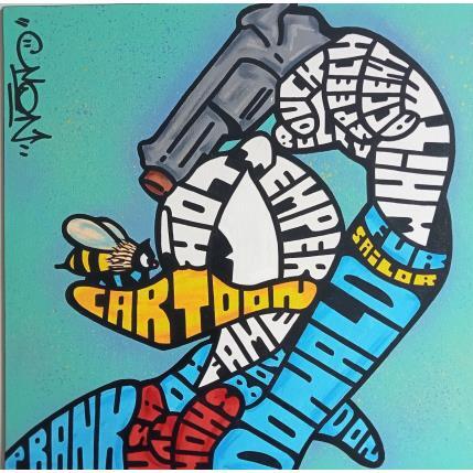 Peinture Donald Shoot the bee par Cmon | Tableau Pop-art Icones Pop