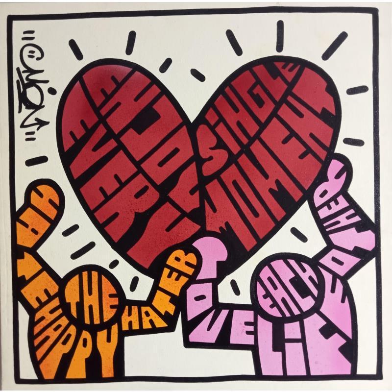 Peinture K.H Tribute Enjoy Life  par Cmon | Tableau Pop-art Icones Pop