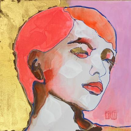 Peinture F3 « Songedunenuit » par Coco | Tableau Figuratif Acrylique Portraits