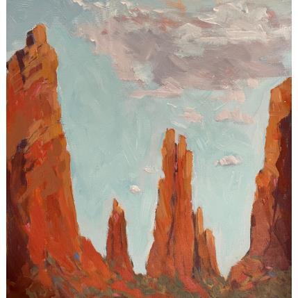 Painting Morning of Renewal by Carrillo Cindy | Painting Figurative Oil Landscapes